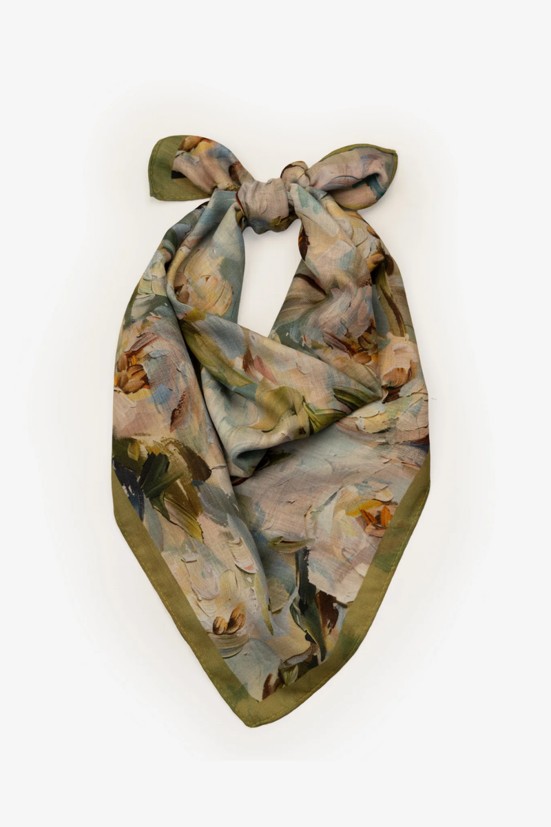 Botanical Brush Strokes Neckerchief - Multi