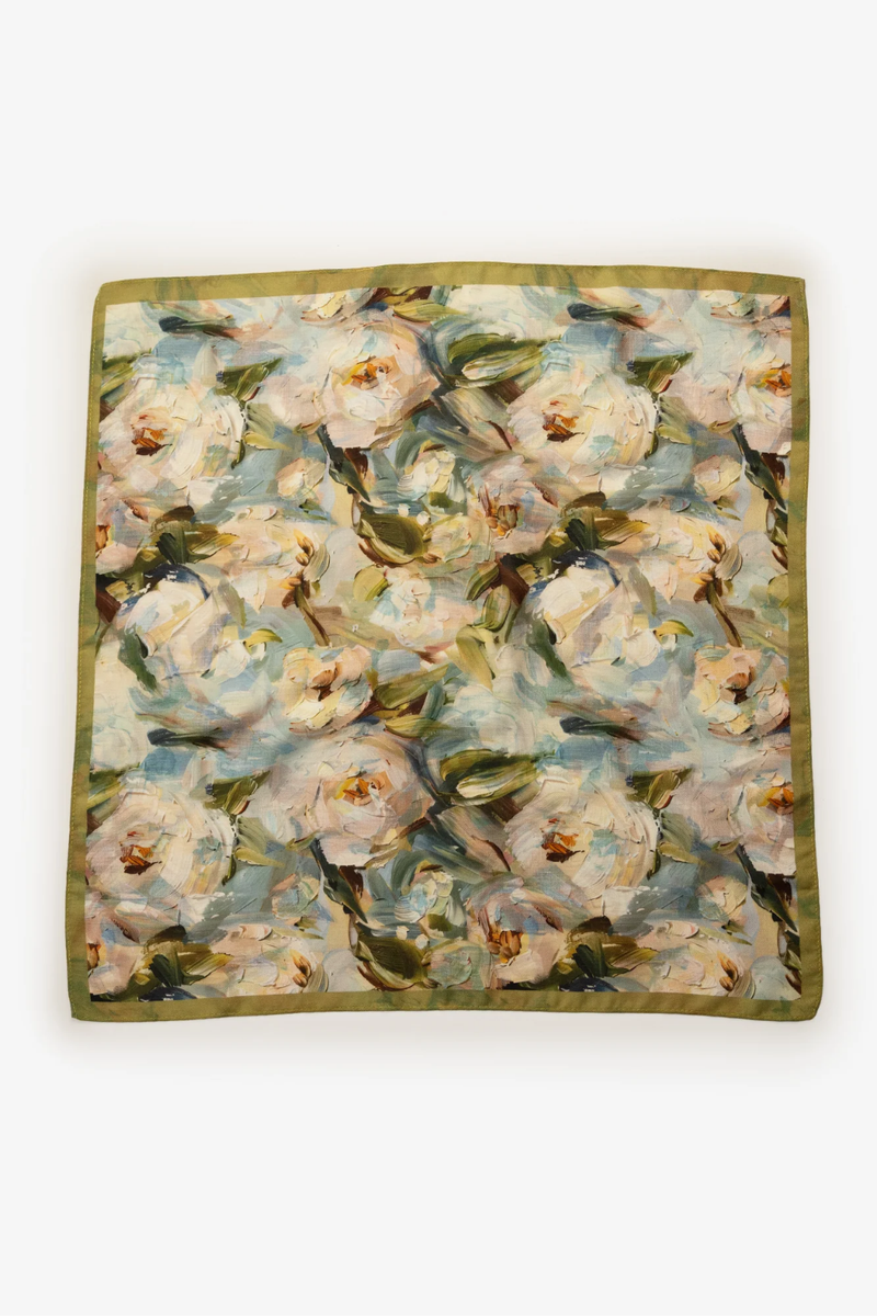Botanical Brush Strokes Neckerchief - Multi