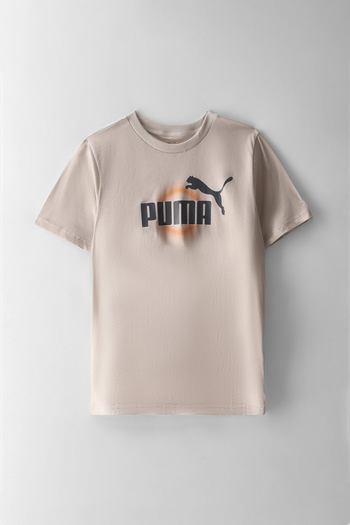 Boys Bright Glow Tee - Stone