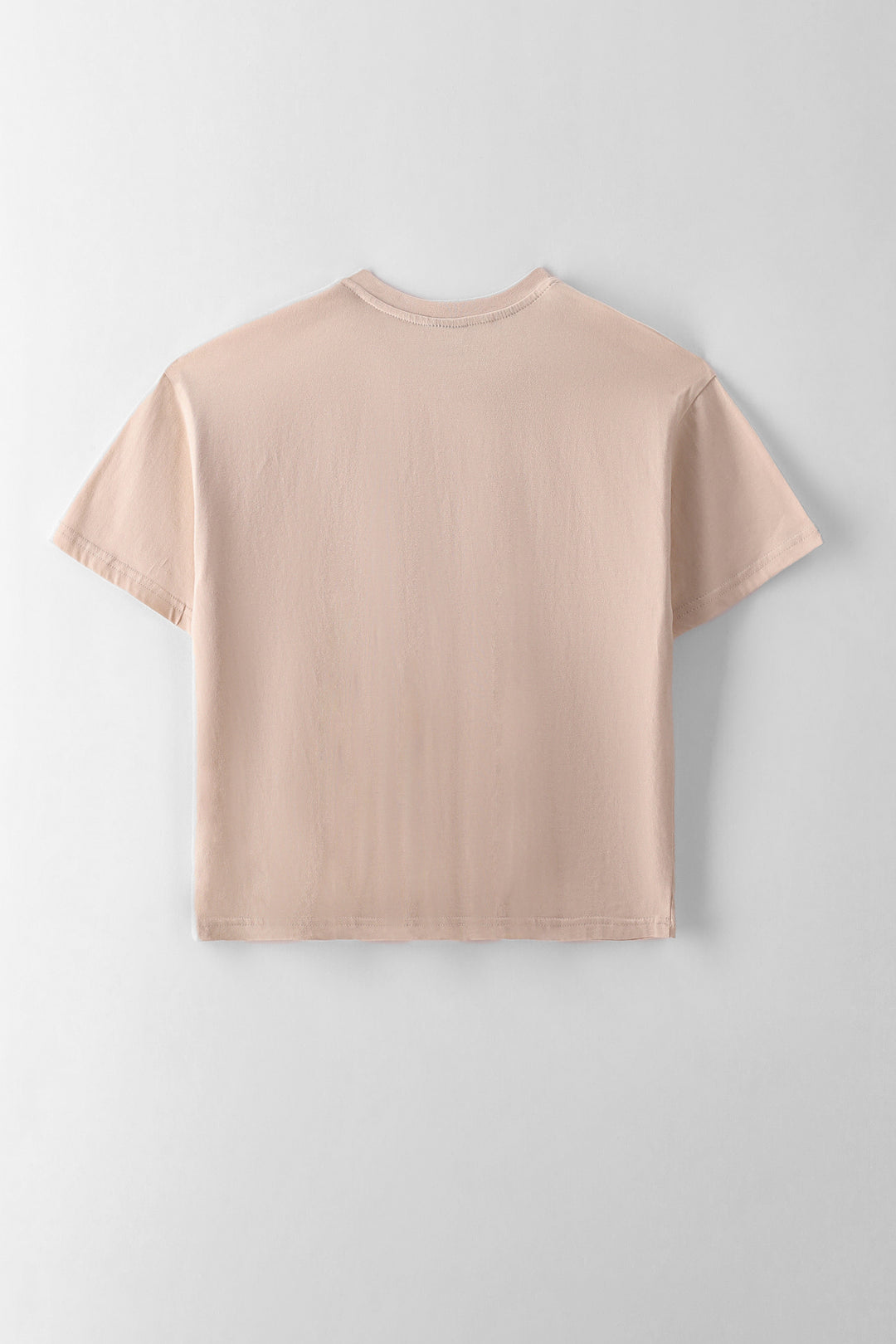 Girls Regular Basic Tee - Oatmeal
