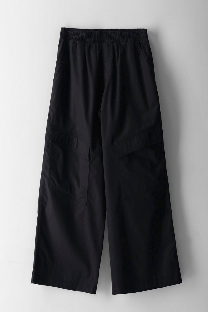 Girls Baggy Cargo Pants - Black