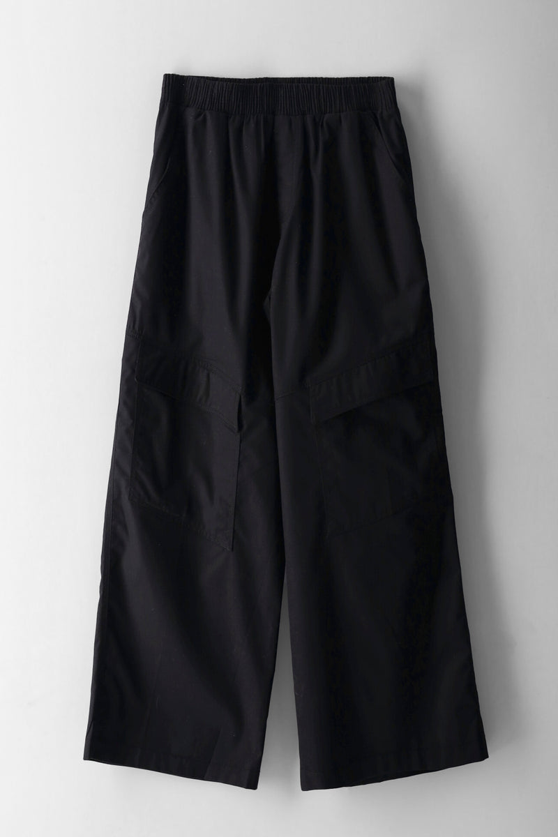 Girls Baggy Cargo Pants - Black