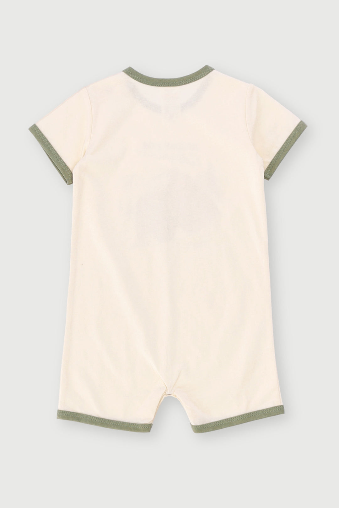 Baby Boys Adventure Short Sleeve Romper - Cream