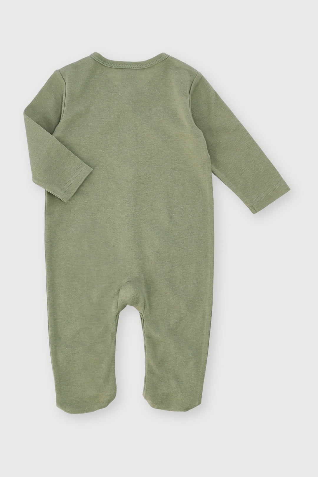 Baby Boys Basic Pocket Romper - Light Fatigue