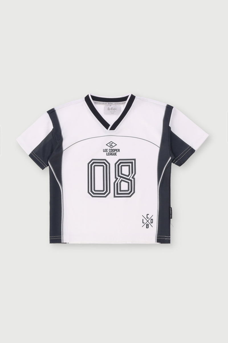 Pre-Boys Mesh Oversized Tee - White