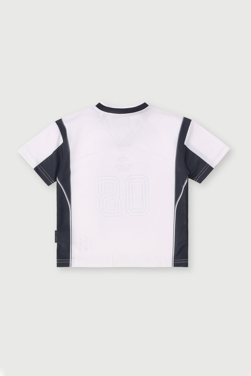 Pre-Boys Mesh Oversized Tee - White