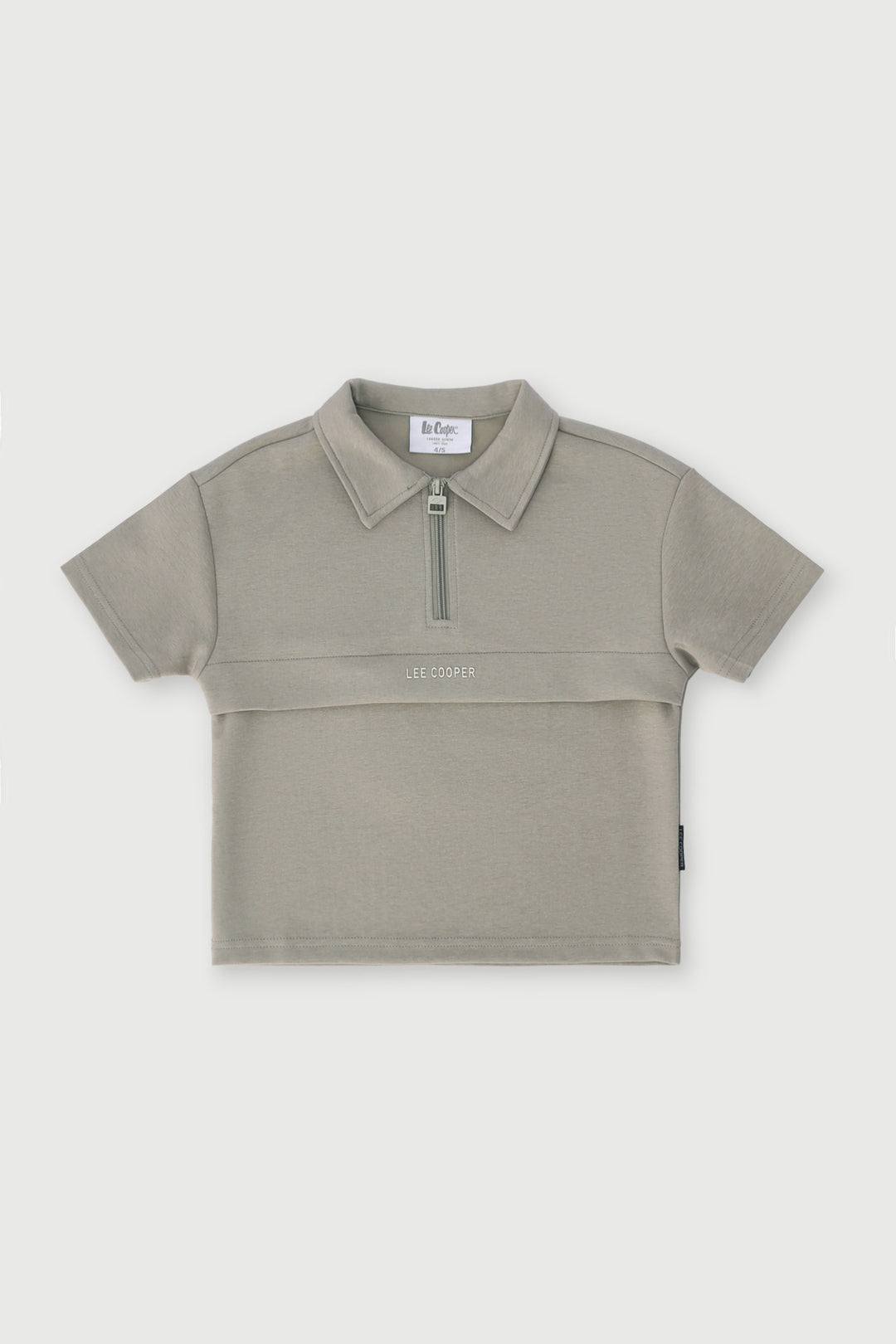 Pre-Boys Oversized Quarter Zip Golfer - Green