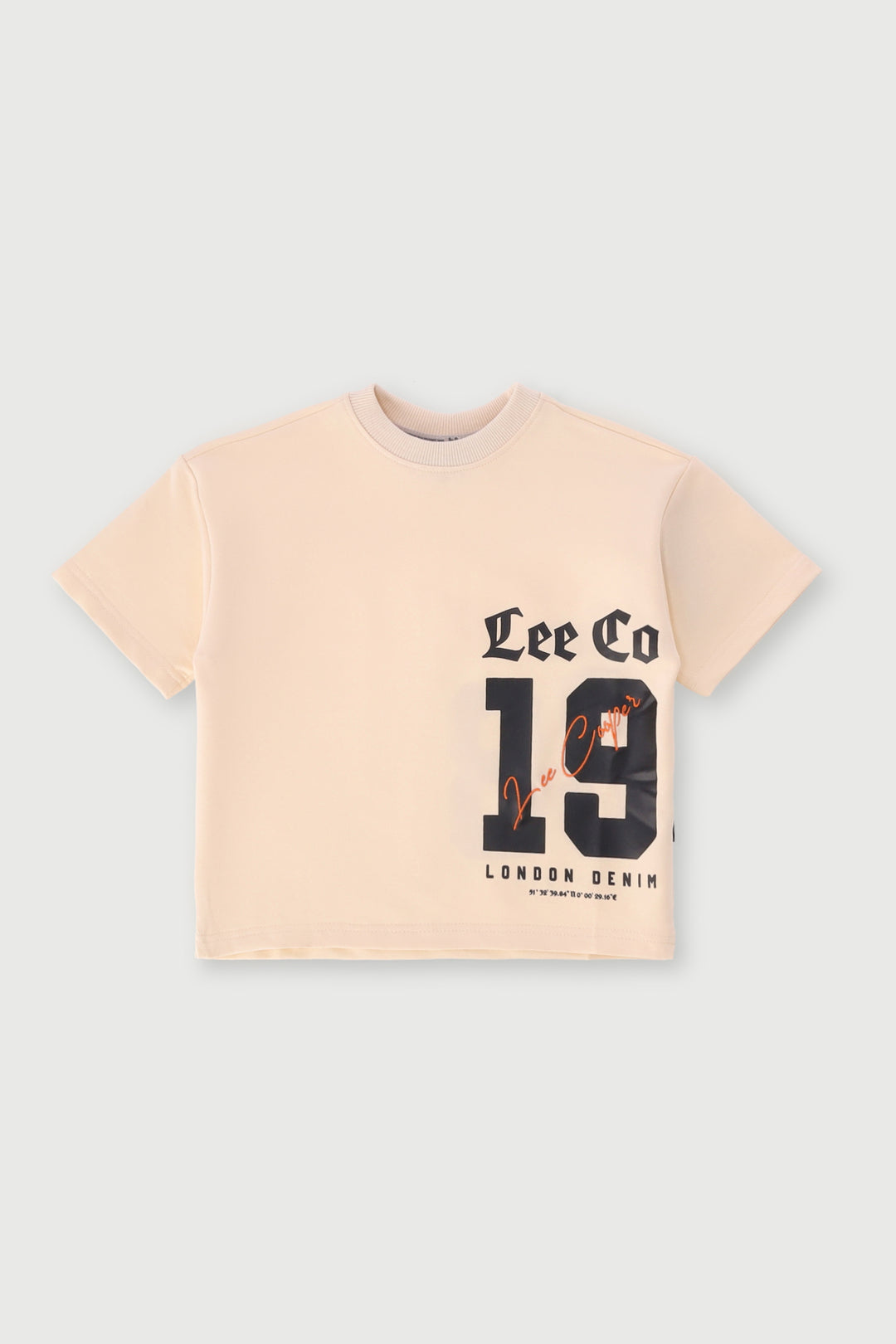 Pre-Boys Oversized Tee - Beige