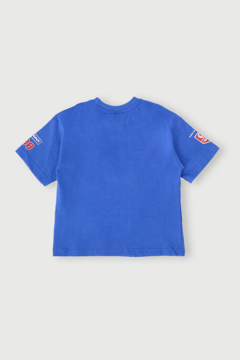 Pre-Boys Oversized Tee - Cobalt