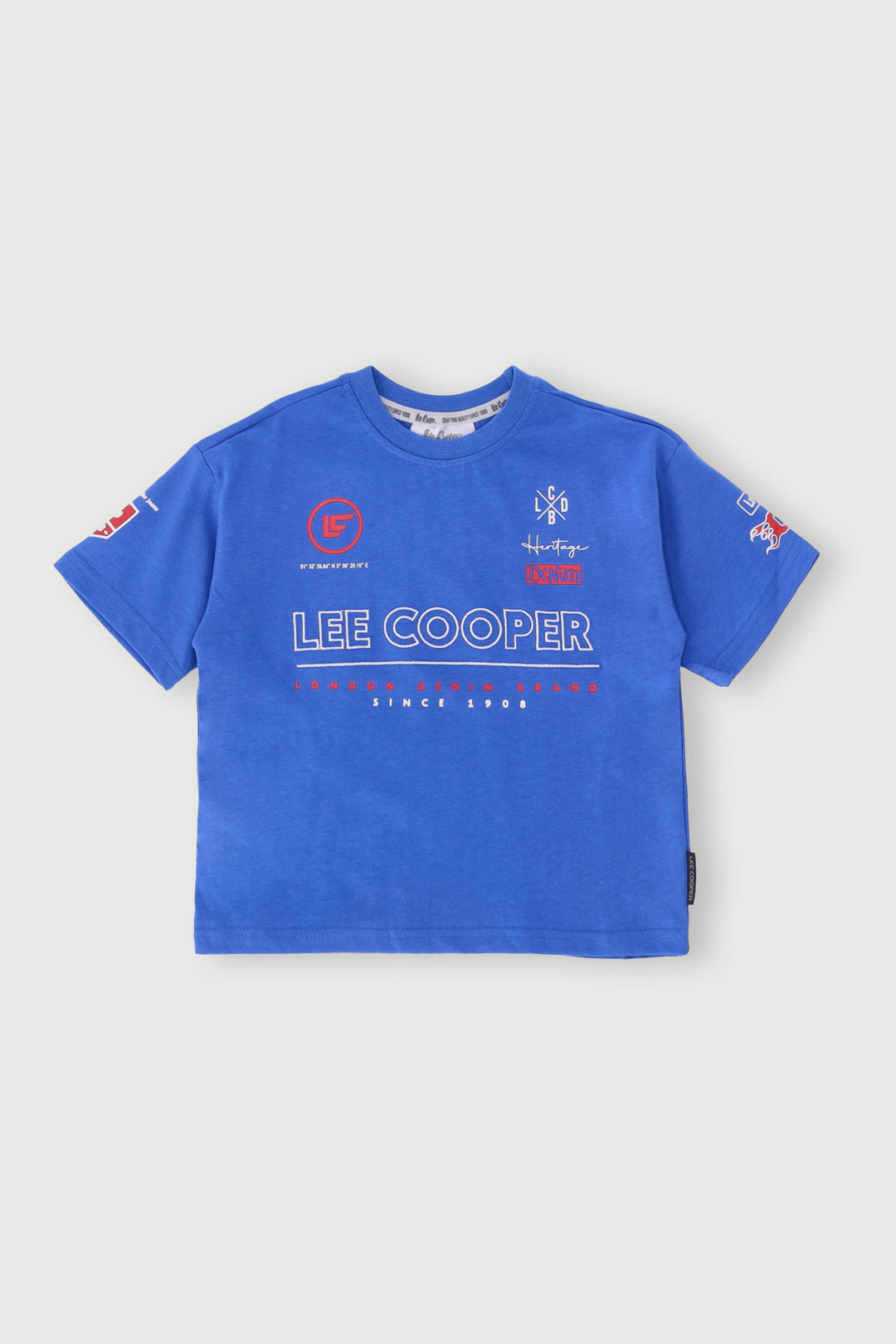Pre-Boys Oversized Tee - Cobalt