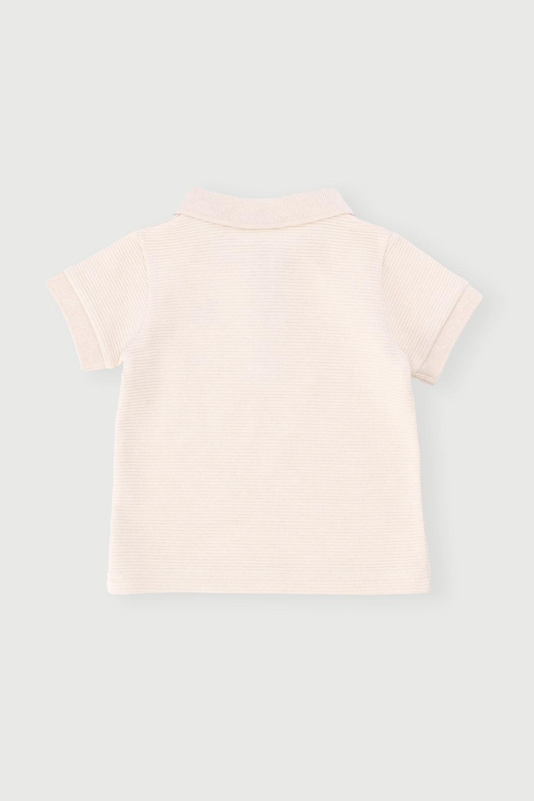 Baby Boys Textured Golfer - Mid Beige
