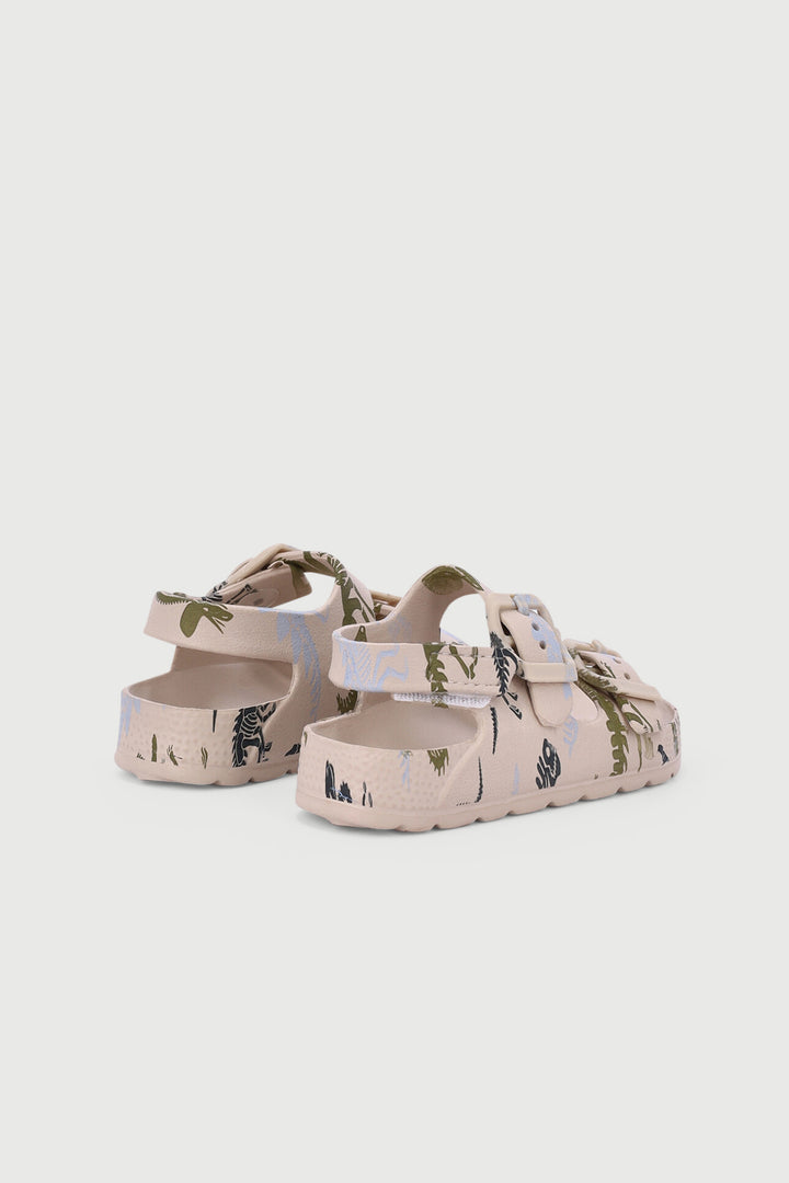 Baby Boys Dino Moulded Health Sandal - Stone