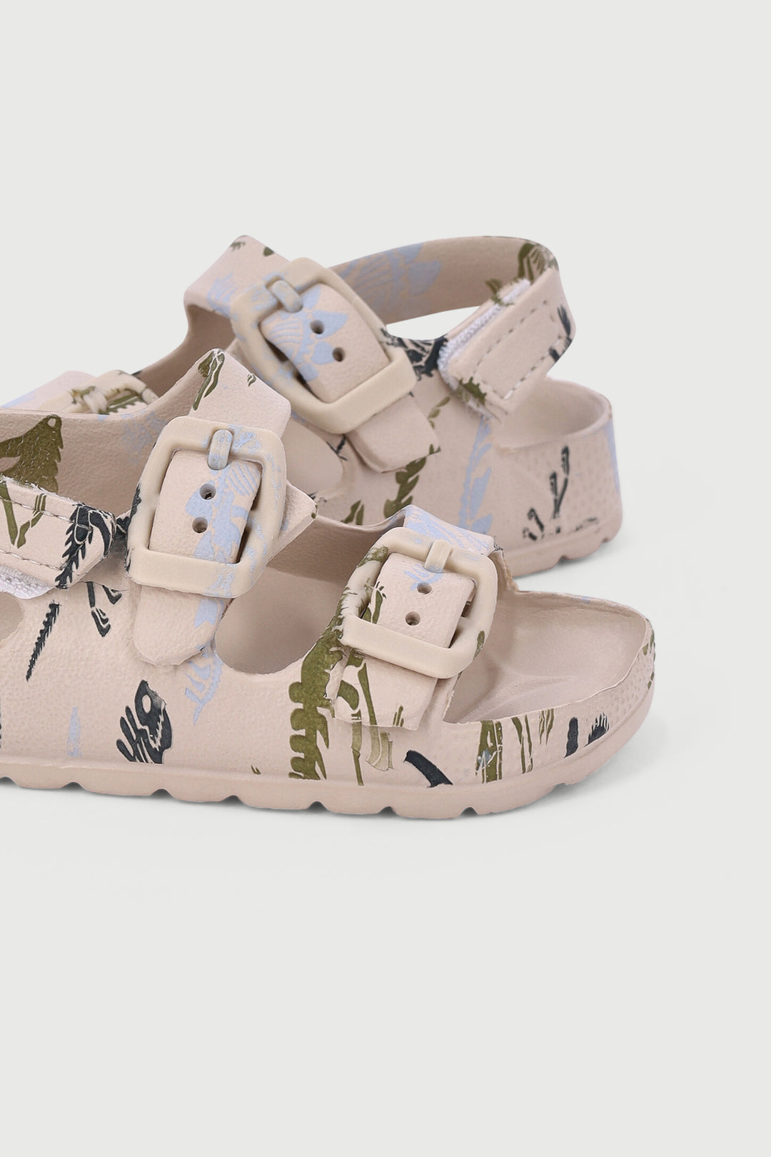 Baby Boys Dino Moulded Health Sandal - Stone