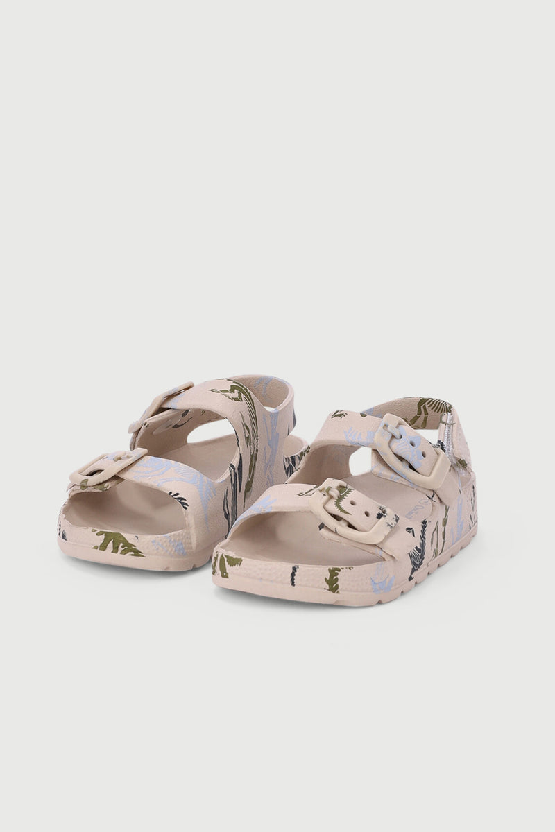 Baby Boys Dino Moulded Health Sandal - Stone