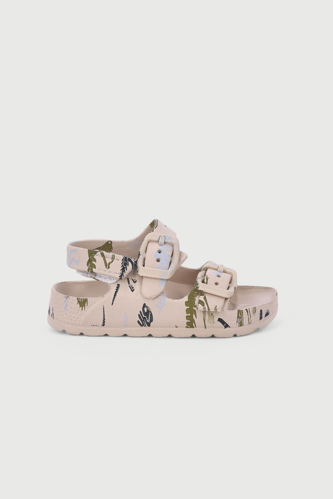 Baby Boys Dino Moulded Health Sandal - Stone