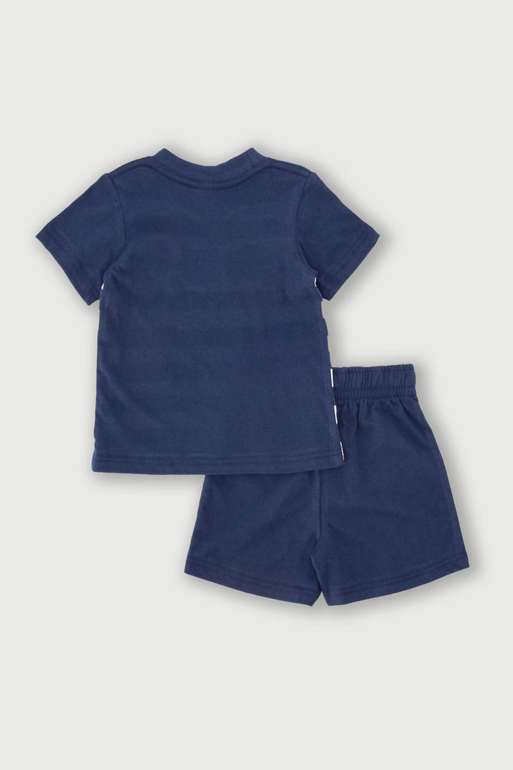 Baby Boys Puppy Crew Knit Set - Dark Navy