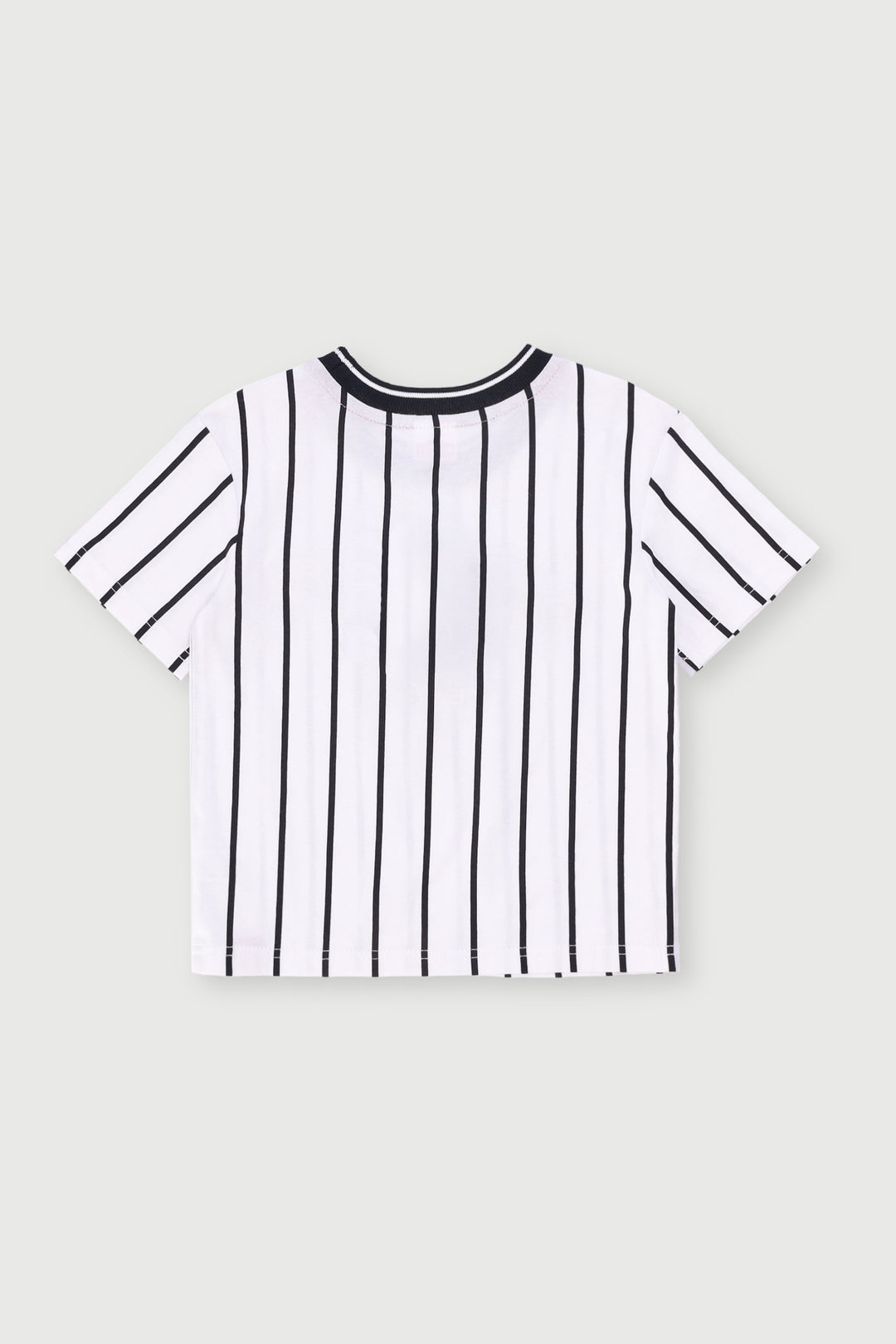 Pre-Boys Striped Spiderman Print Tee - White