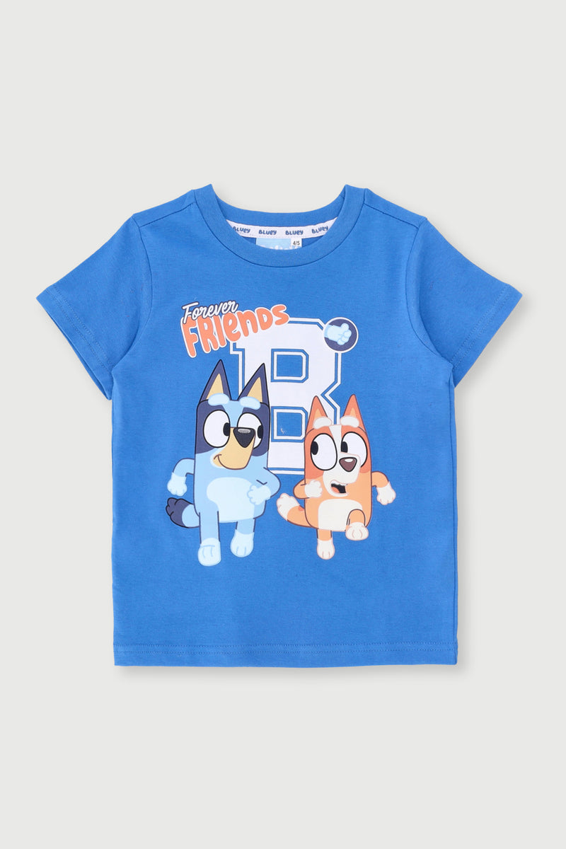 Pre-Boys Bluey Tee - Cobalt