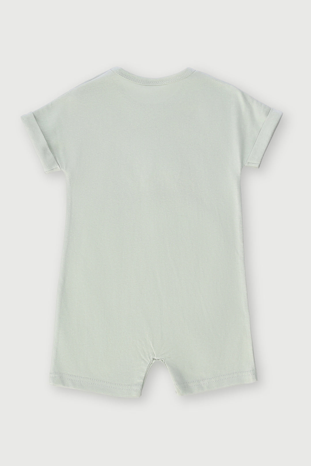 Baby Girls Like Mommy Slogan Romper - Sage