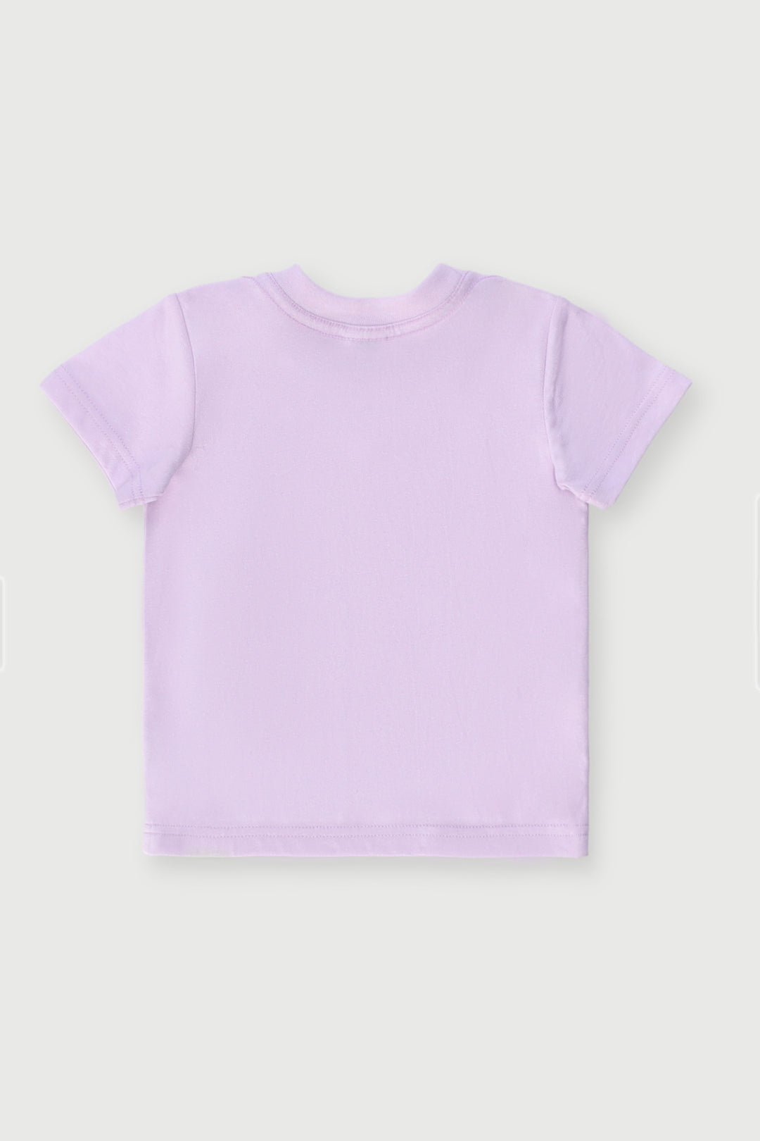 Baby Girls Puff Print Bow Tee - Lilac