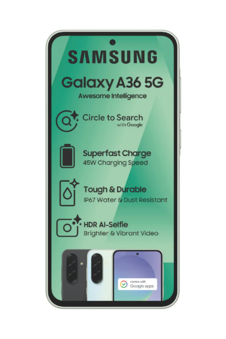 Galaxy A36 5G 128GB Light Green Cellphone