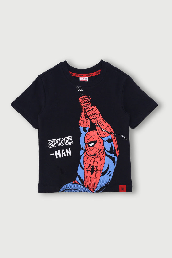 Pre-Boys Spiderman Tee - Black