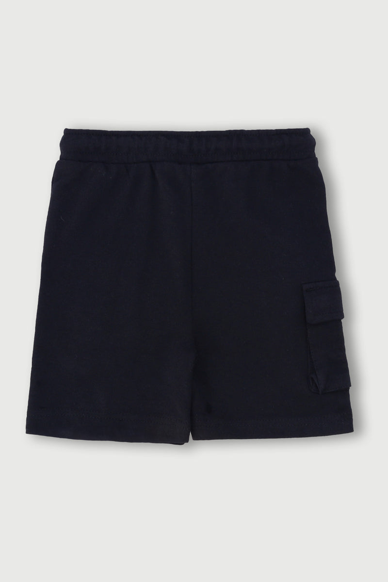 Pre-Boys Spiderman Cargo Short - Black
