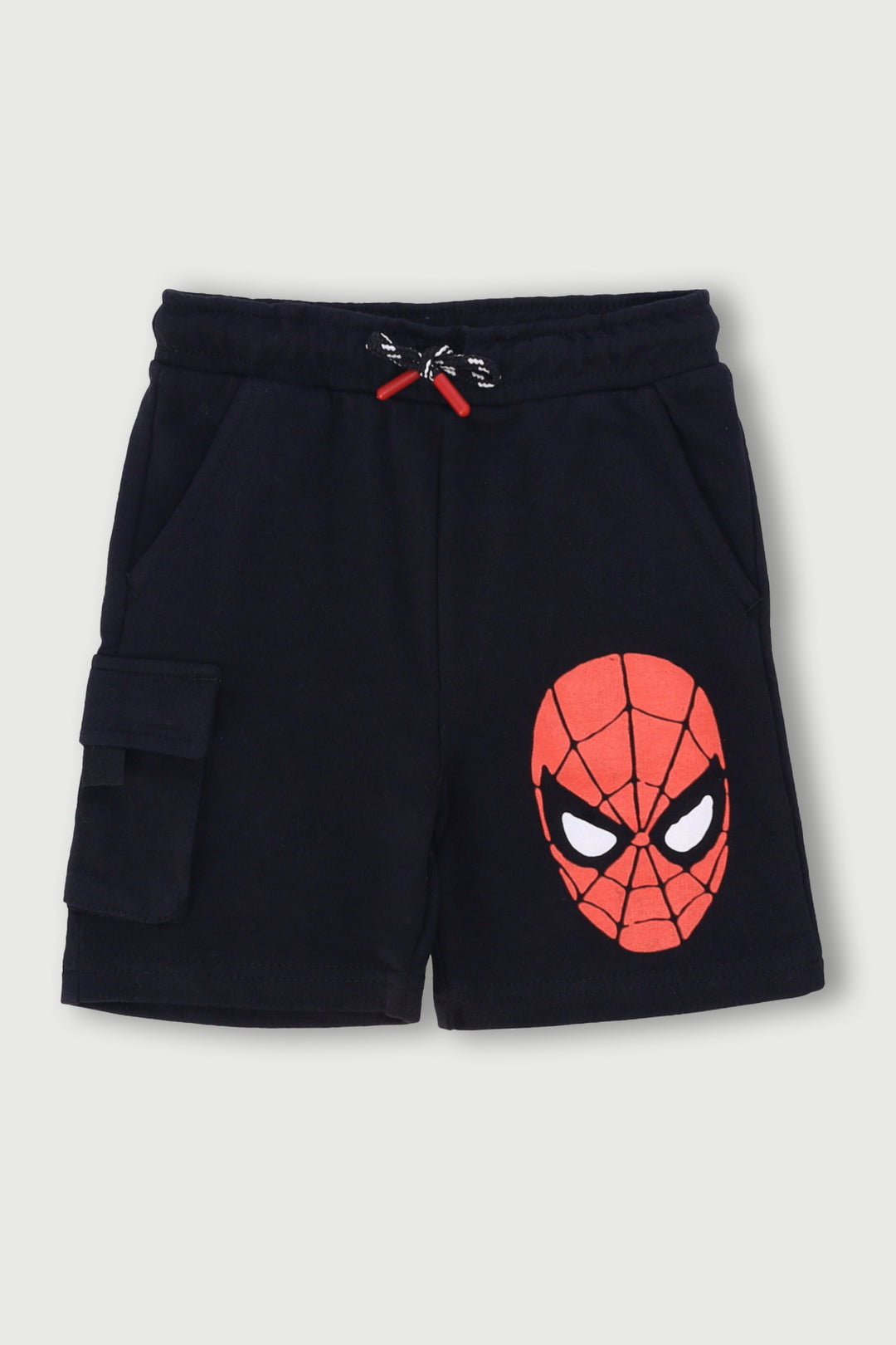 Pre-Boys Spiderman Cargo Short - Black