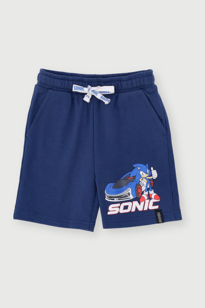 Pre-Boys Sonic Racing Short - Dark Blue