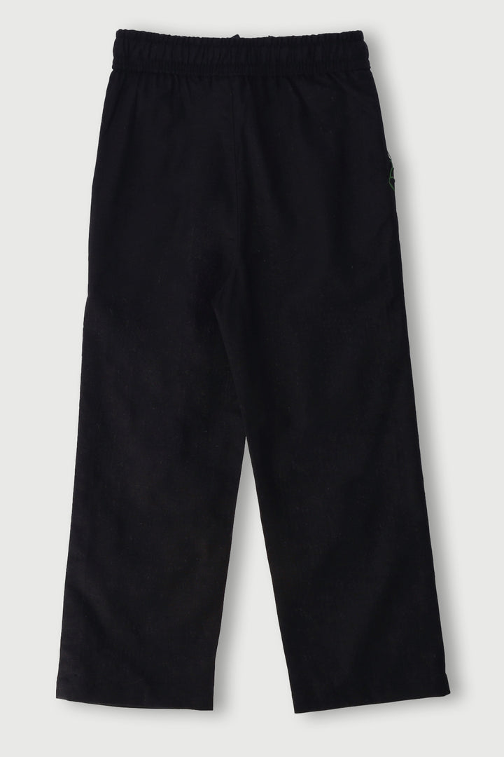 Pre Boys Linen Blend Pants - Black
