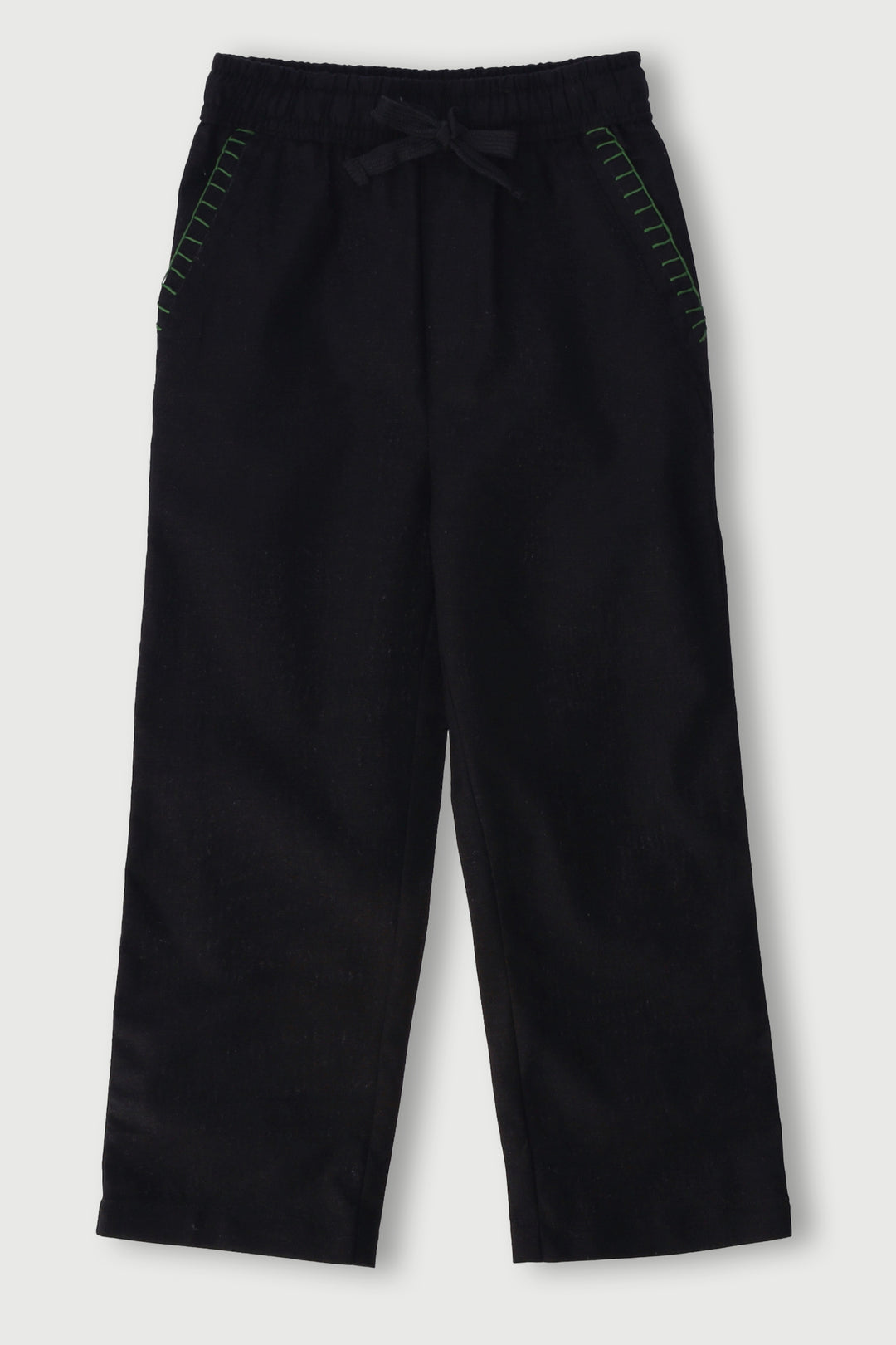 Pre Boys Linen Blend Pants - Black