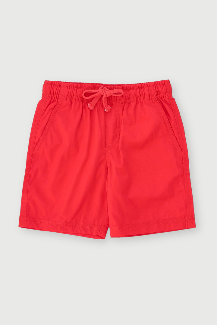 Pre-Boys Woven Shorts - Red