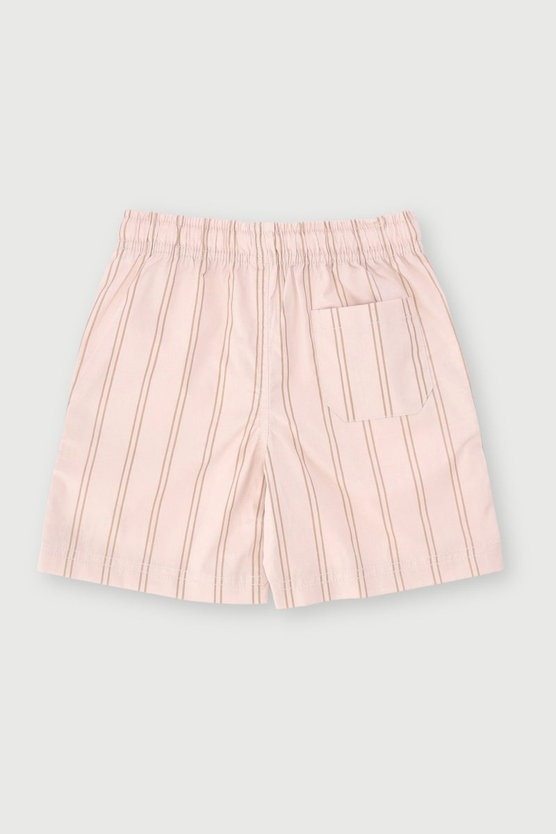 Pre-Boys Striped Woven Shorts - Stone