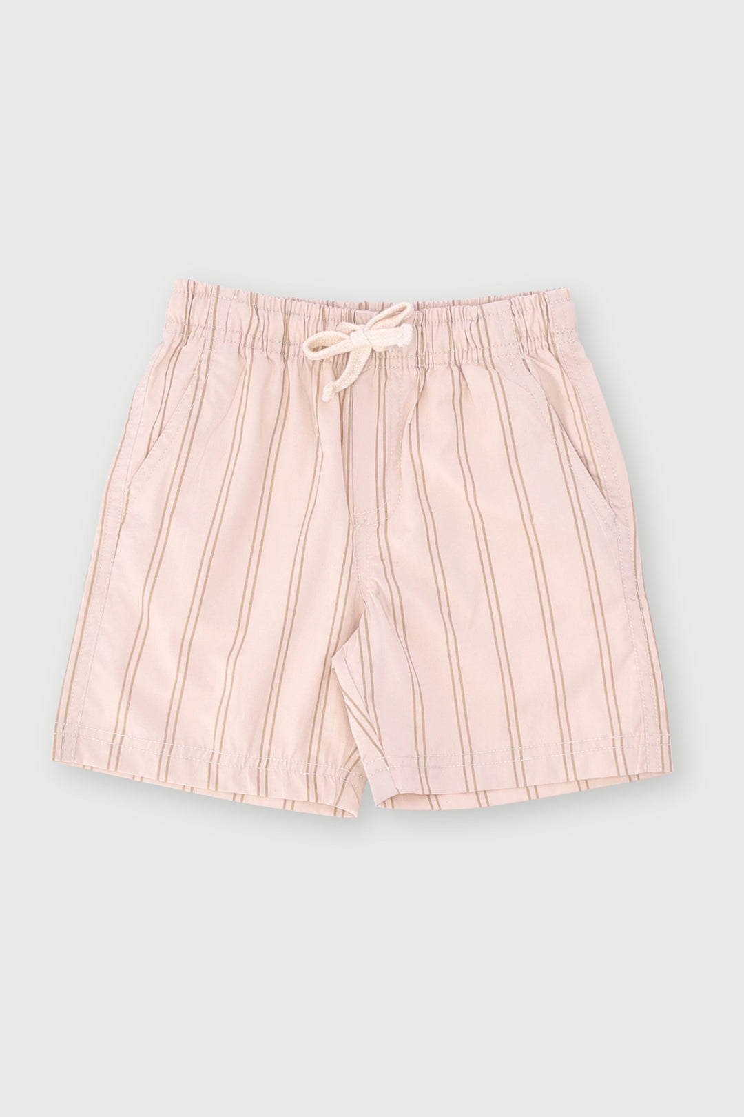 Pre-Boys Striped Woven Shorts - Stone