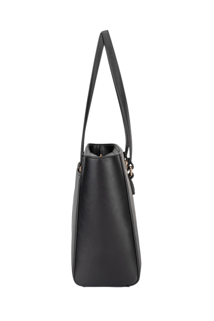 Embossed Tote Bag - Black