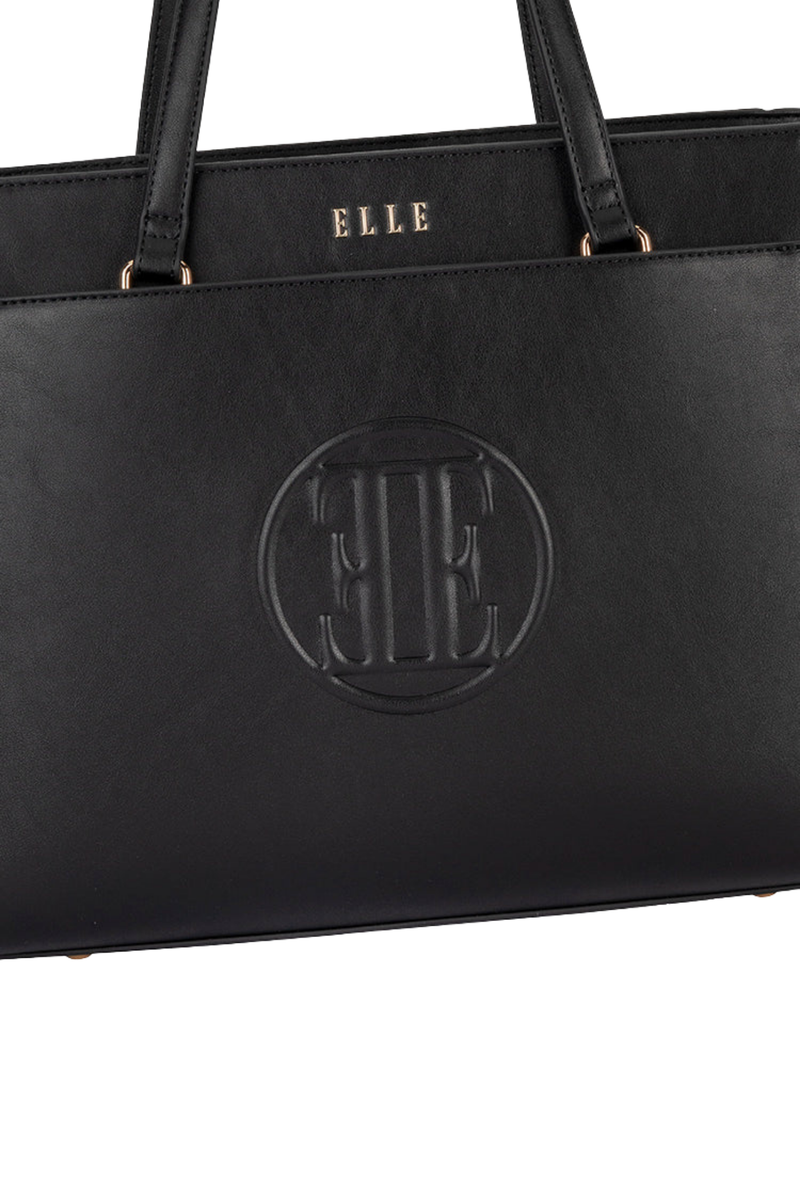 Embossed Tote Bag - Black
