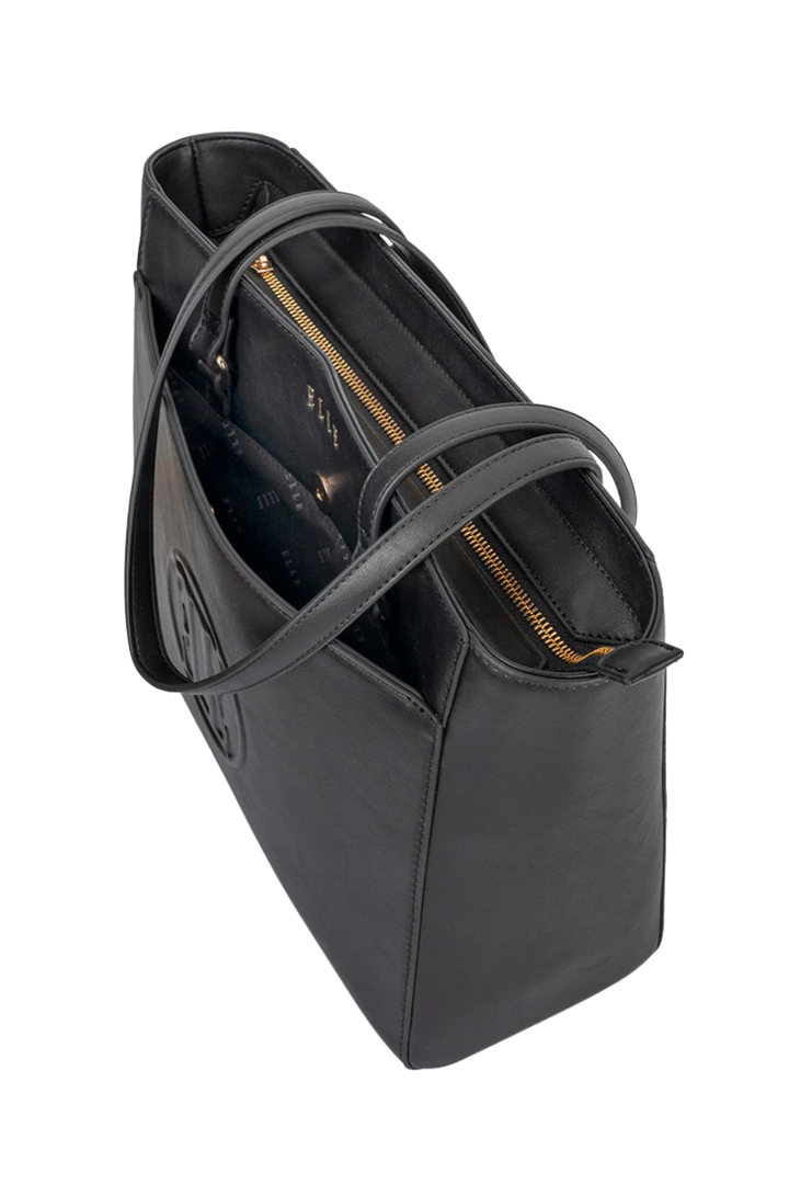 Embossed Tote Bag - Black