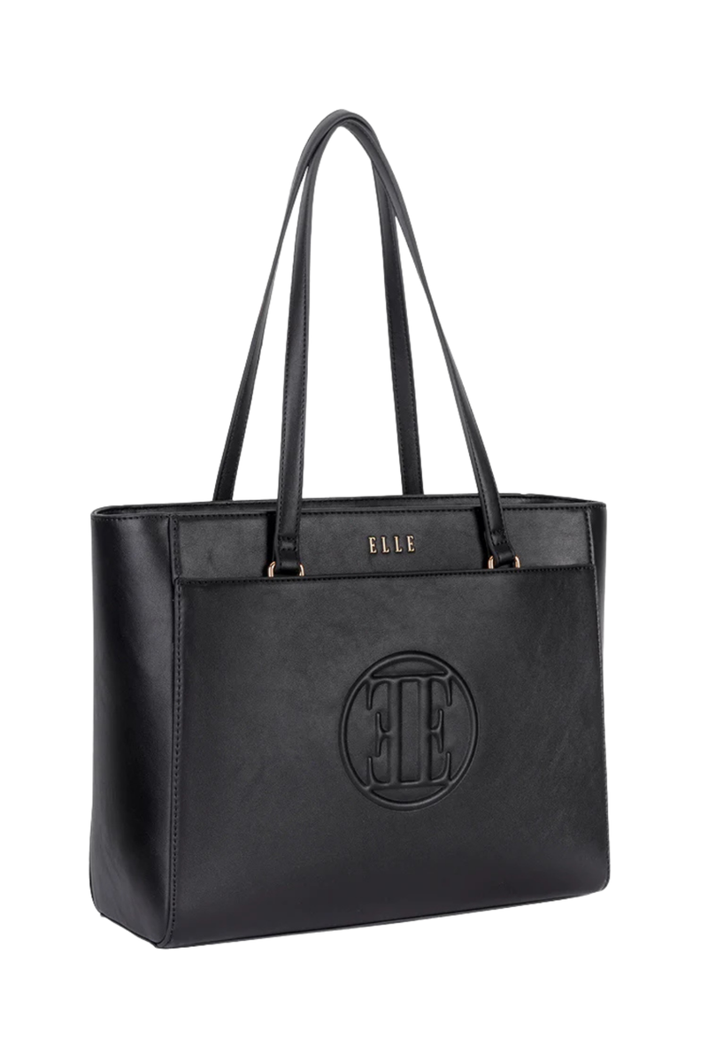 Embossed Tote Bag - Black