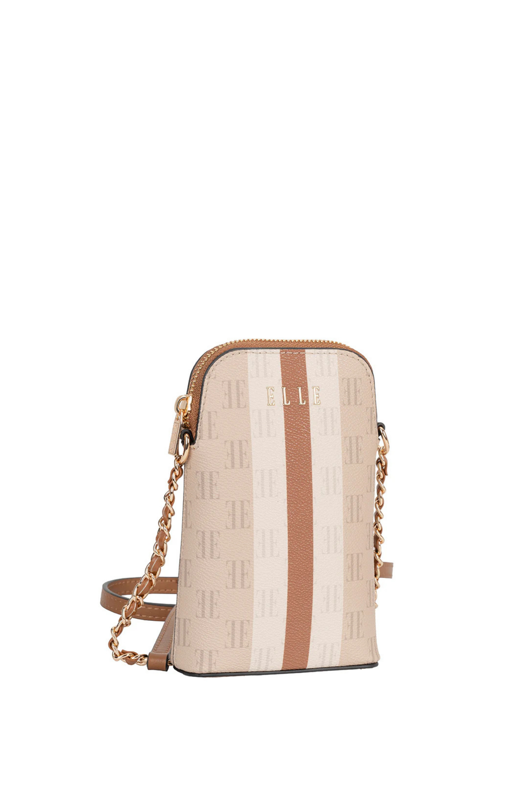 Monogram Phone Sling Bag - Tan