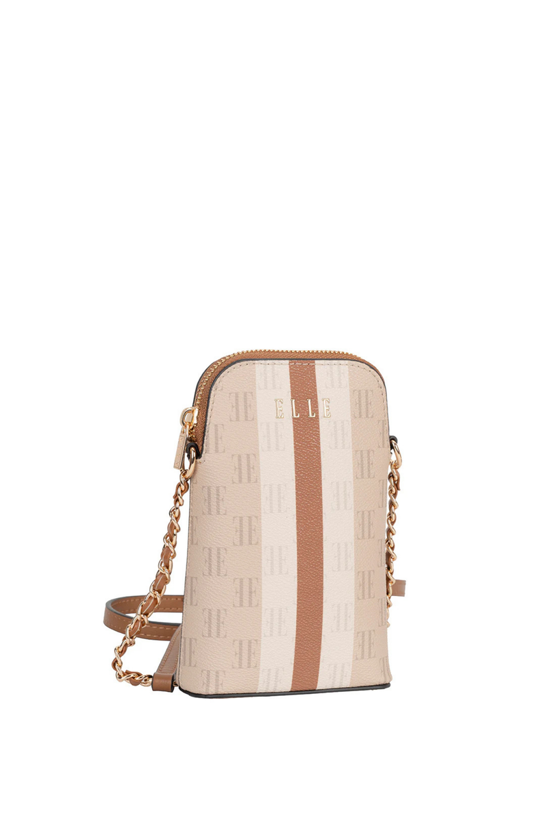Monogram Phone Sling Bag - Tan