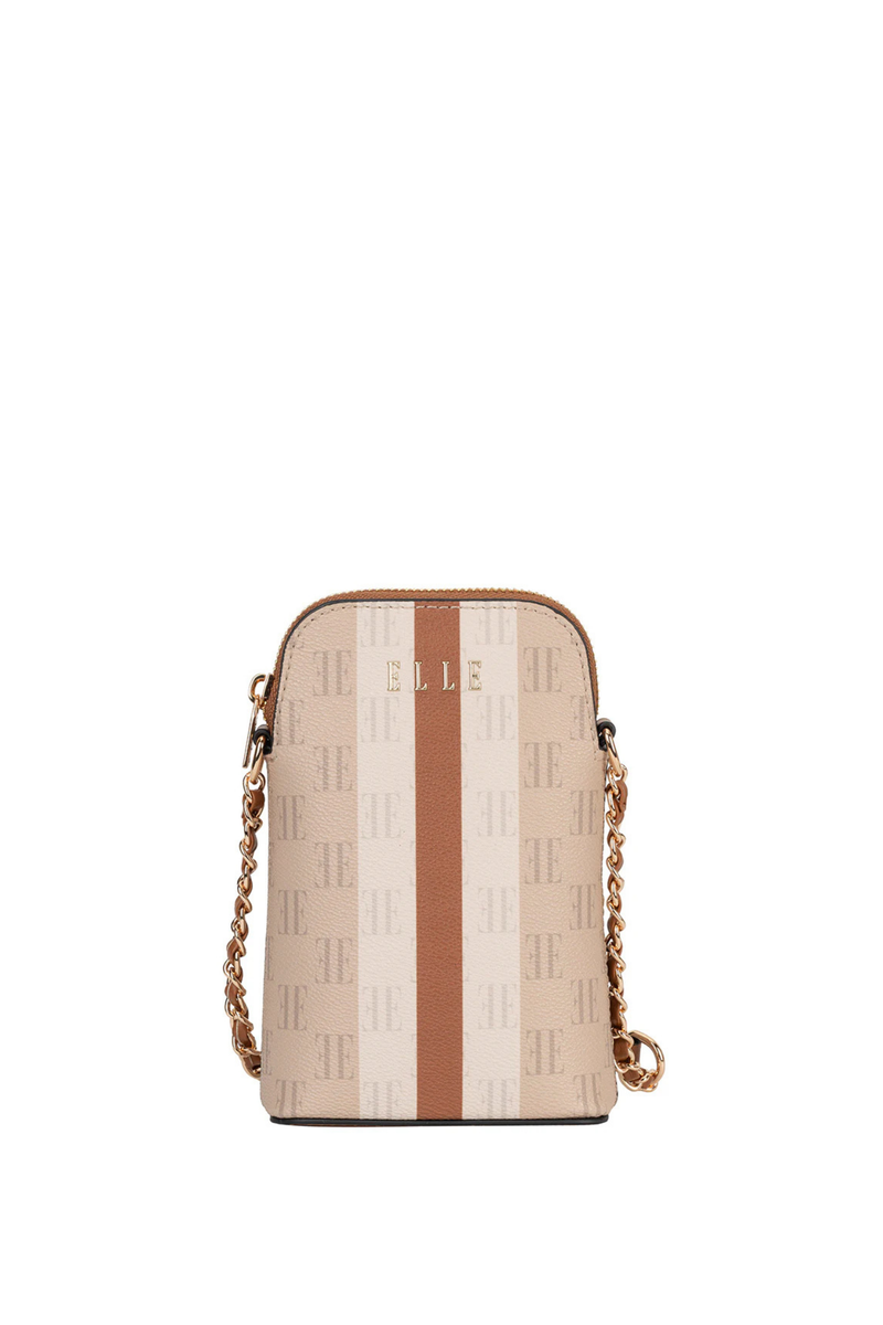 Monogram Phone Sling Bag - Tan