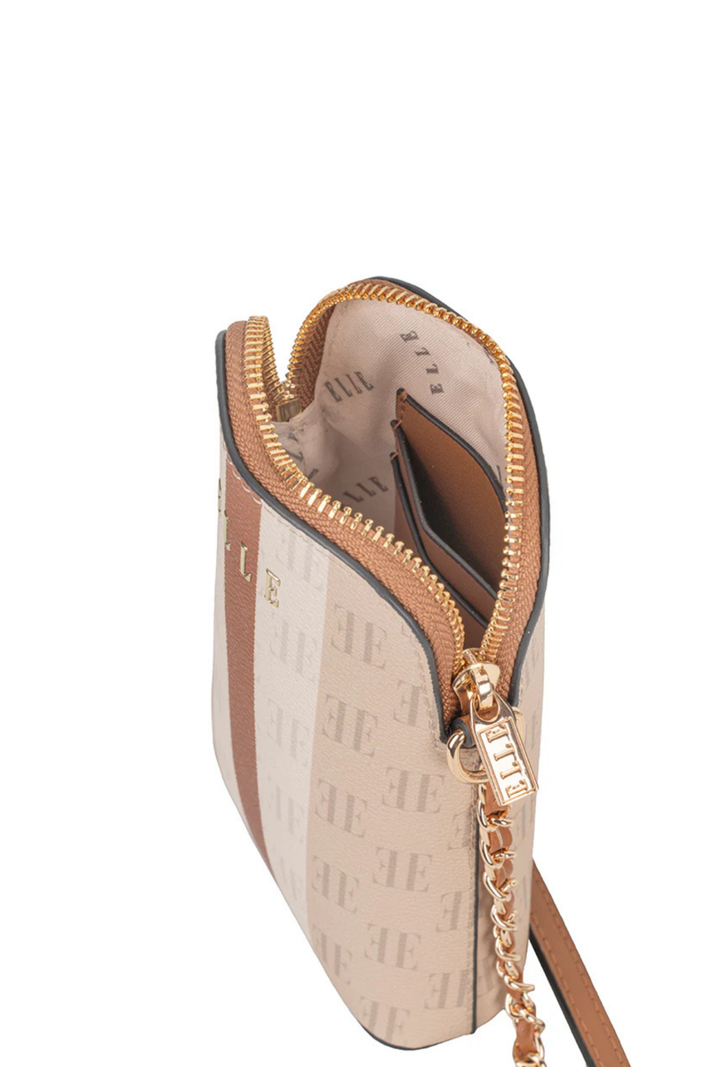 Monogram Phone Sling Bag - Tan