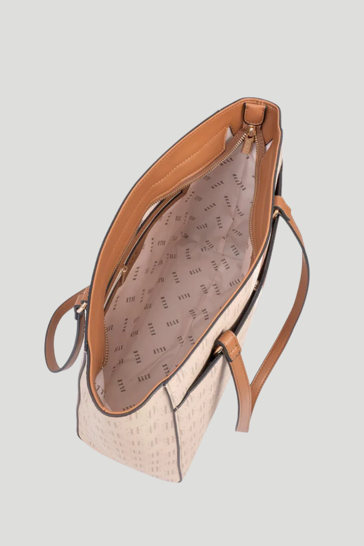 Monogram Tote Bag - Tan