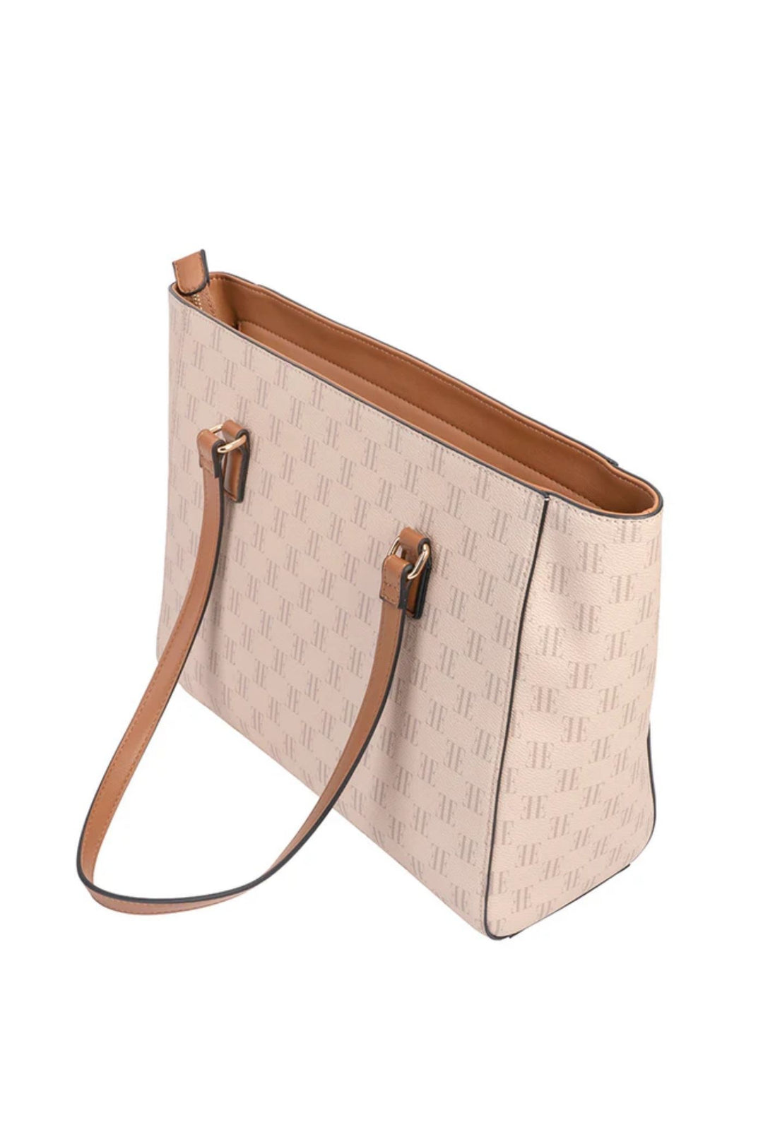 Monogram Tote Bag - Tan