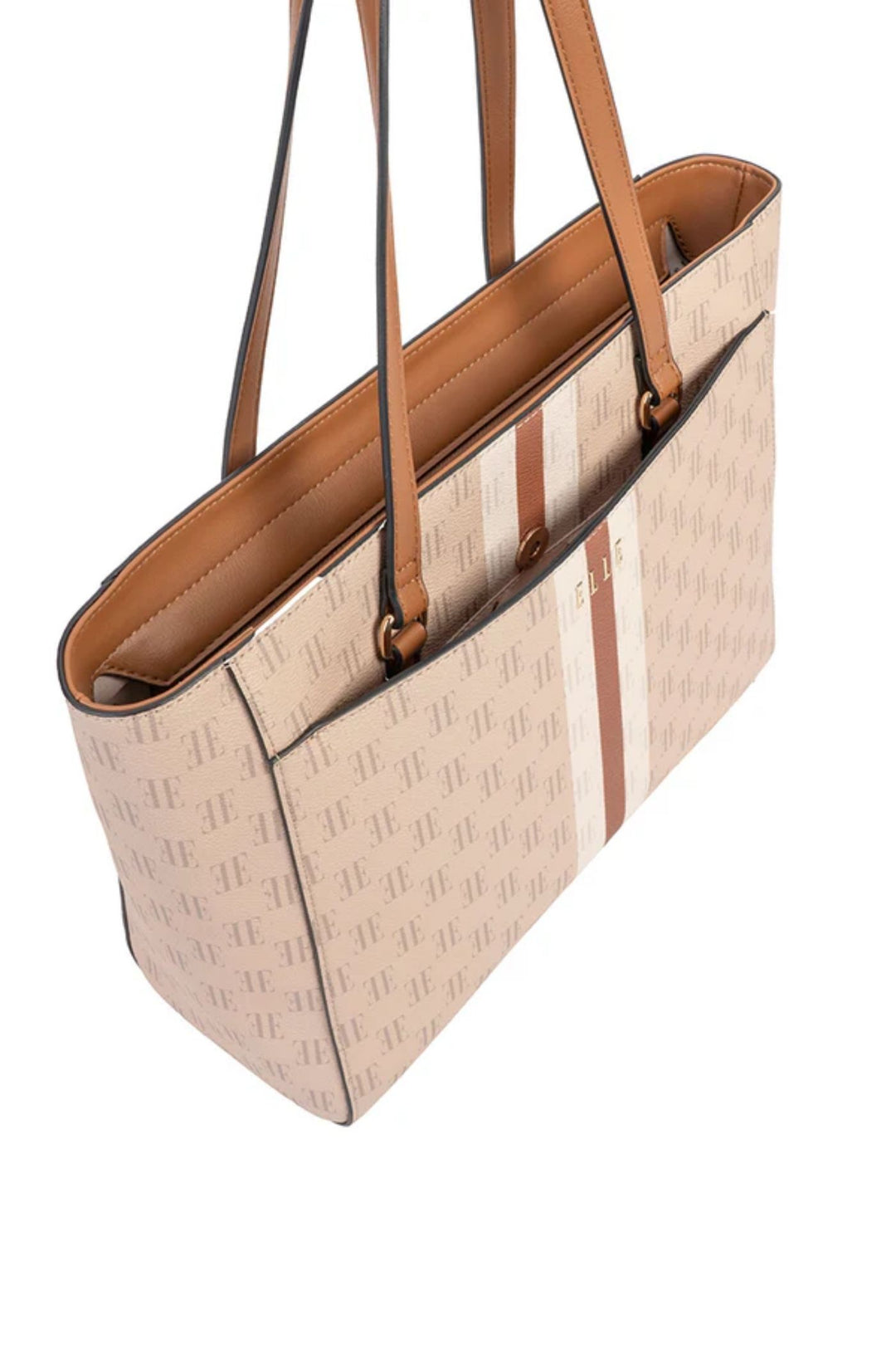 Monogram Tote Bag - Tan