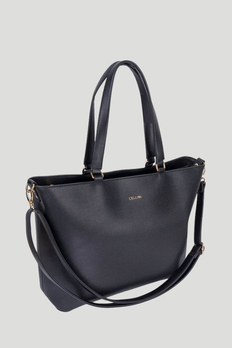 Amelia Front Pocket Laptop Bag - Black