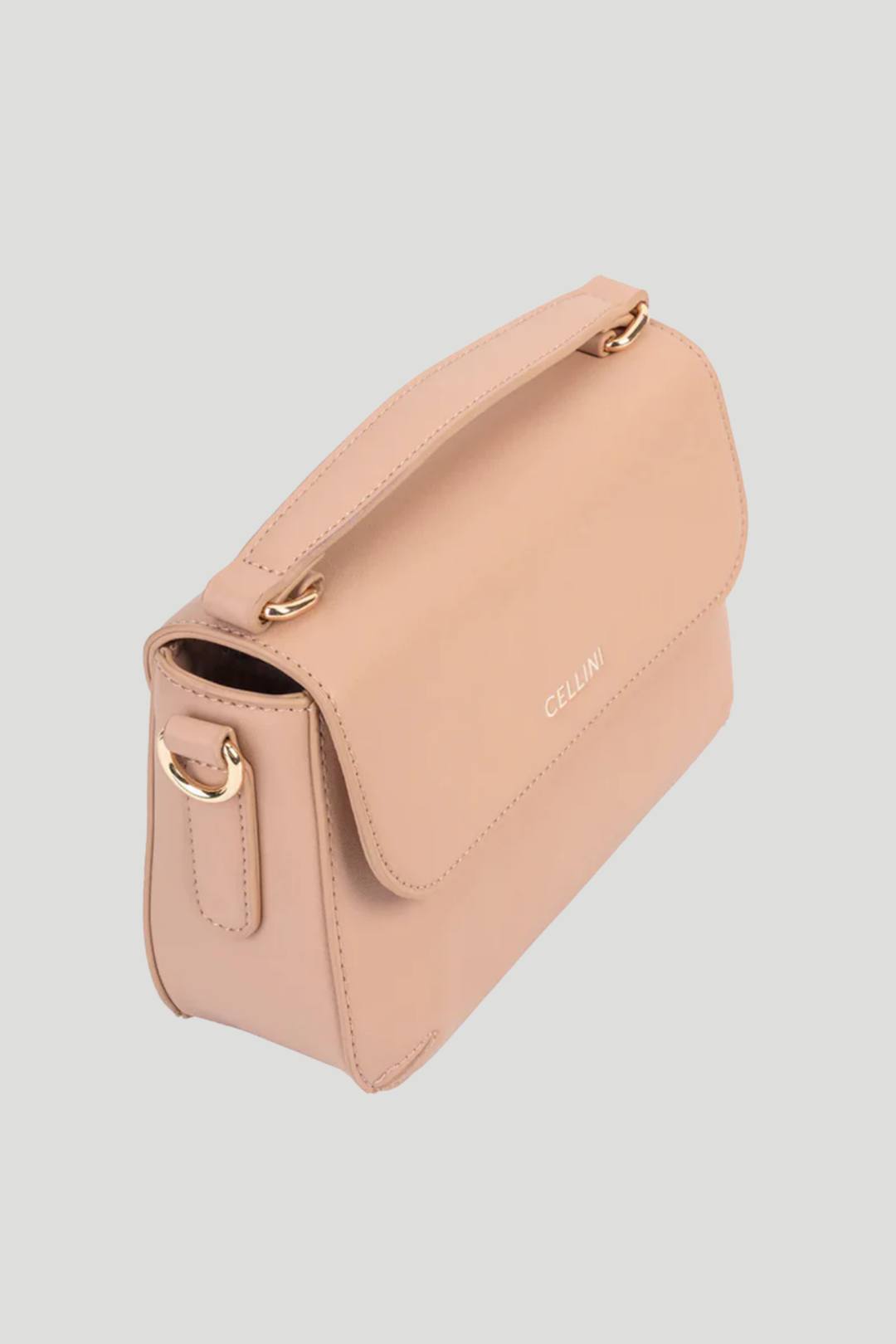 Hazel Flapover Sling Bag - Beige