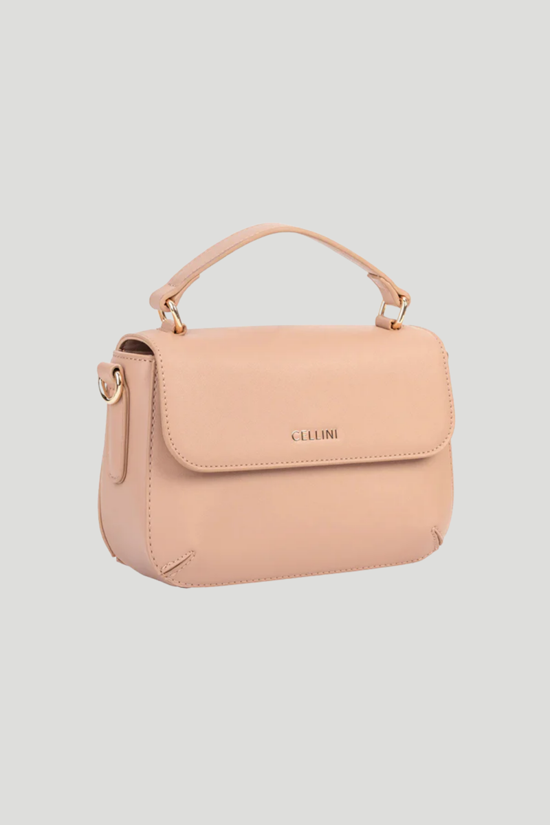 Hazel Flapover Sling Bag - Beige