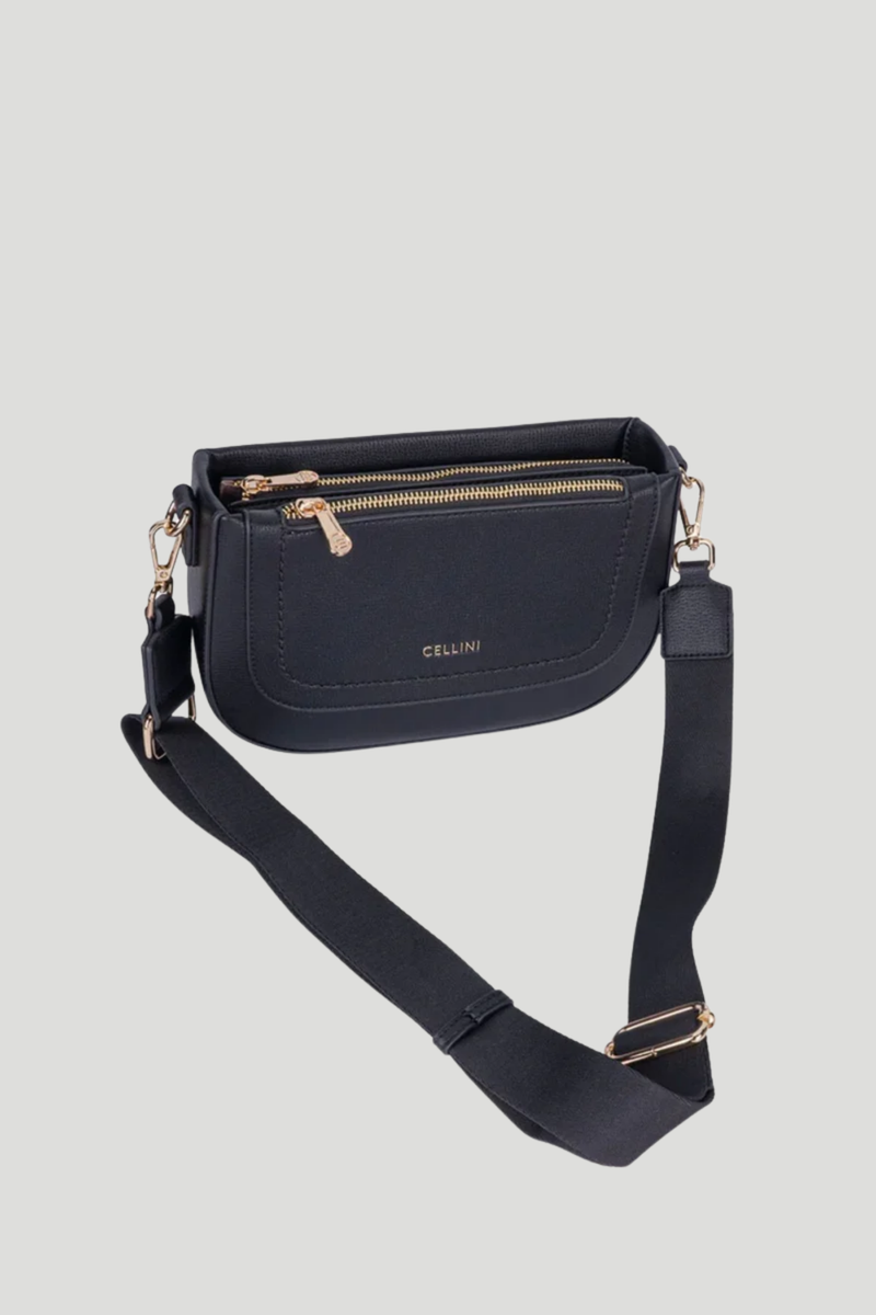 Ivy Crossbody Sling Bag - Black