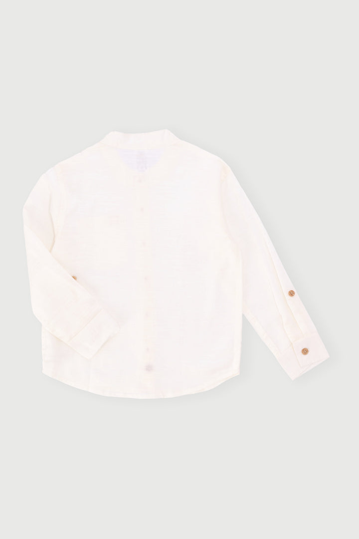 Keedo Boys Textured Shirt - Cream